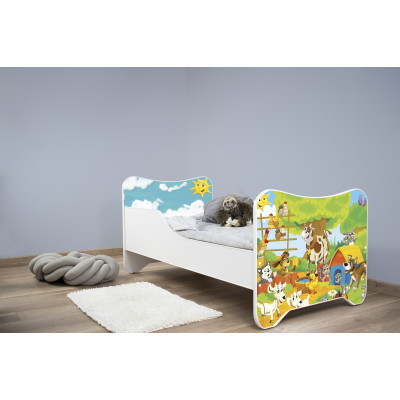 Detská posteľ Top Beds Happy Kitty 160x80 Farma
